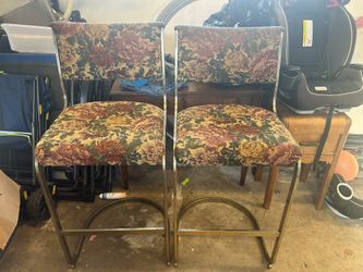 Two Vintage barstools