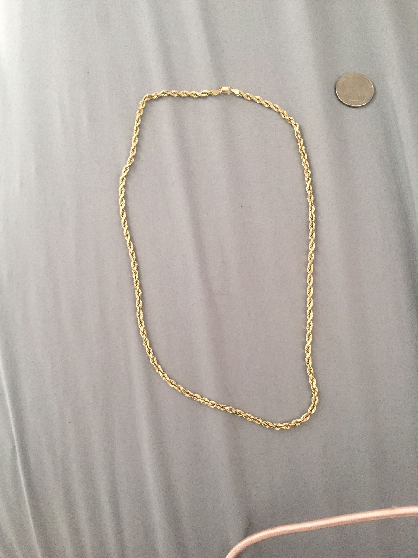 10k rope gold chain 20.7 grams