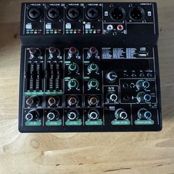 6 channel audio mixer