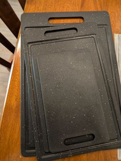 Black cutting boards