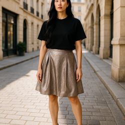 NWOT Dries Van Noten Metallic Bubble Skirt size 40/4 US $800