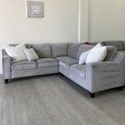 Ellendale Fabric Sectional Couch