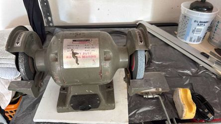 Heavy duty bench grinder