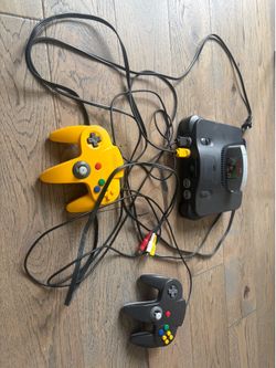 N64 Game Console + 2 controllers and Diddy Kong Racing
