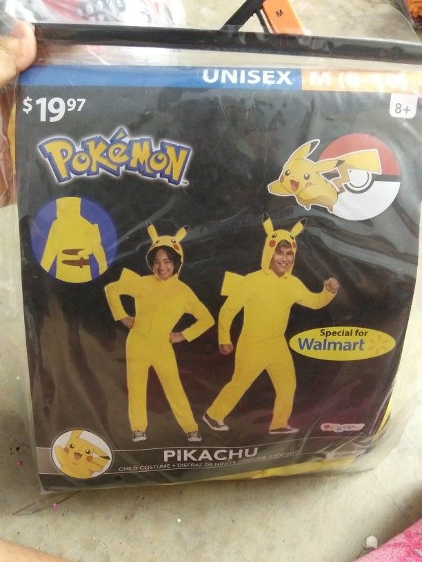 Halloween Pikachu Kids Costume M 8-10