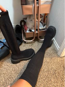 High knee boots