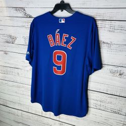 Chicago Cubs Javier Baez Majestic Baseball Jersey Men’s size 2XL