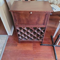 Wine Rack With Mini Bar