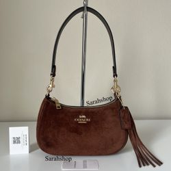 Coach Teri Mini Crossbody Bag In Suede 