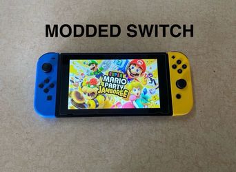 NINTENDO SWITCH V2 MOD + 100 SWITCH GAMES