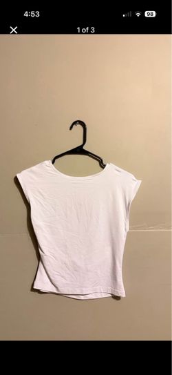 White Cap Sleeve Crop Top