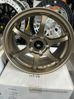 MOTORSPORT MT40 16x7 5x114 offset +38mm MATTE BRONZE $150 each