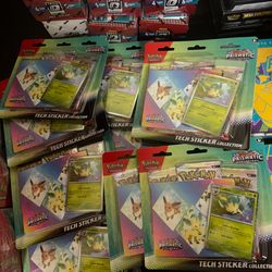 Prismatic evolutions tech sticker collection leafon