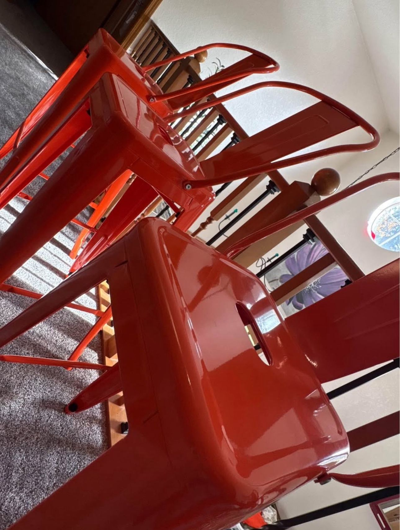 NEW 30” Metal Orange Barstool(s) $30 Each 4 Available 