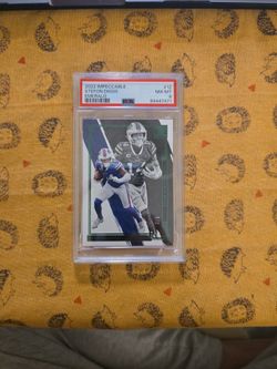 2022 Impeccable Stefon Diggs 3/5 Emerald Psa 8