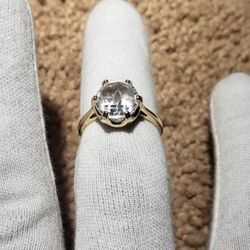 14k Gold Vintage Sapphire Ring Size 8