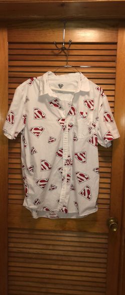 Men’s size XL Superman button down shirt. Worn only twice