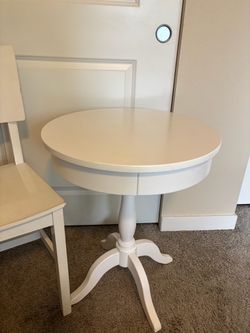 White side table