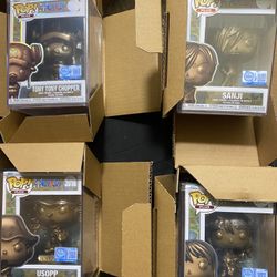  Bronze One Piece Funko Statues 