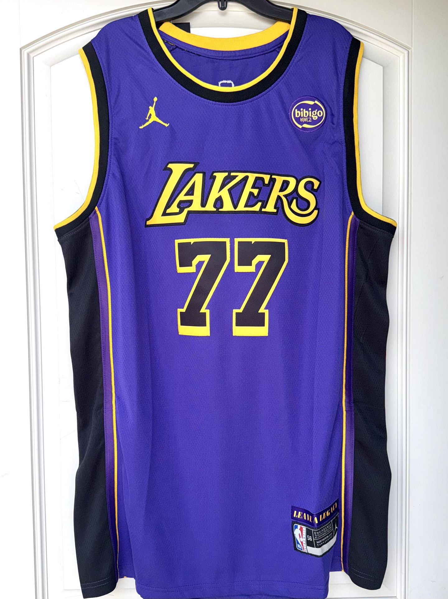 2XL/3XL - LAKERS #77 LUKA DONCIC JERSEY