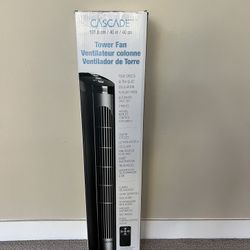 Cascade Tower Fan with Remote