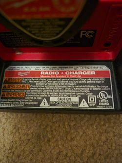Milwaukee M12 Radio and charger