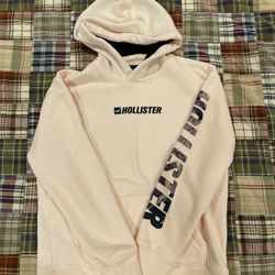 Soft Mens Medium Pink Hollister Hoodie   