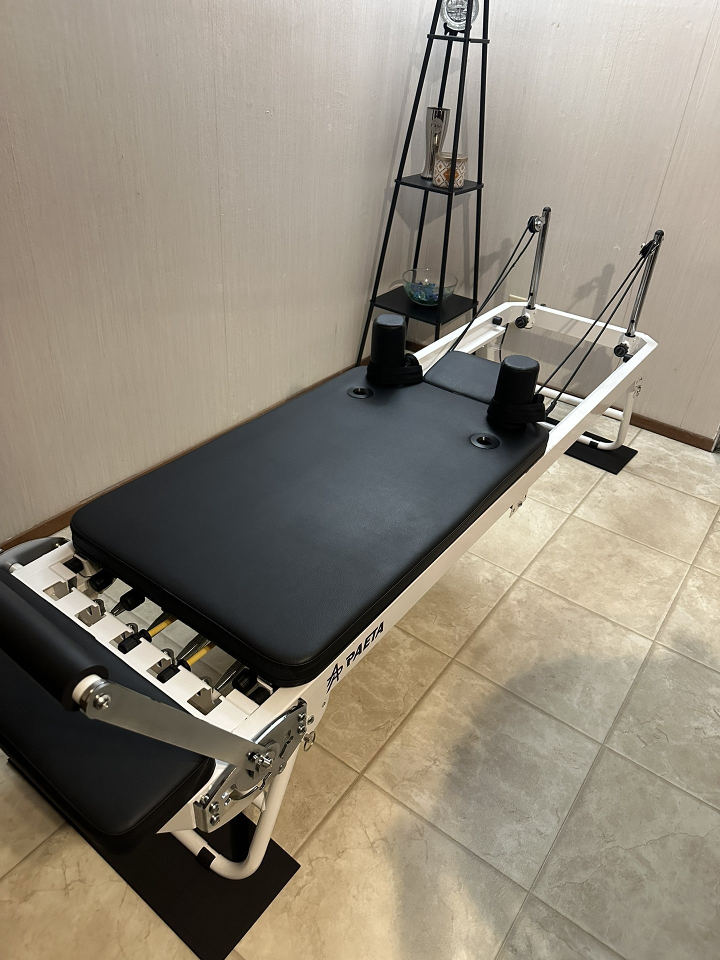 Pilates Reformer, PAETA Foldable Reformer Pilates Machine for Home Use, with Dual Resistance- Springs and Cords, Pilates Equipment for Home Workouts w
