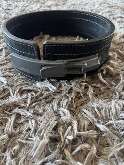 Inzer Forever Lever Leather Powerlifting Belt Adjustable USA Made 44 Inches.