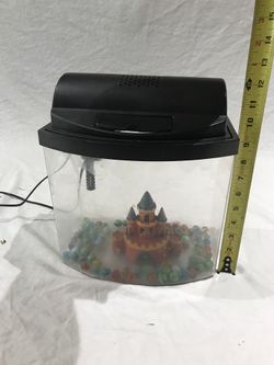 Aqueo miniBow aquarium starter kit with castle