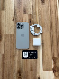 📱 iPhone 15 Pro Max | 256GB | White Titanium | T-Mobile/Metro PCS Only | Hablo Español