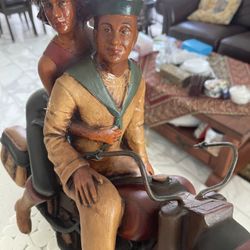 Old statue of Harley Davidson