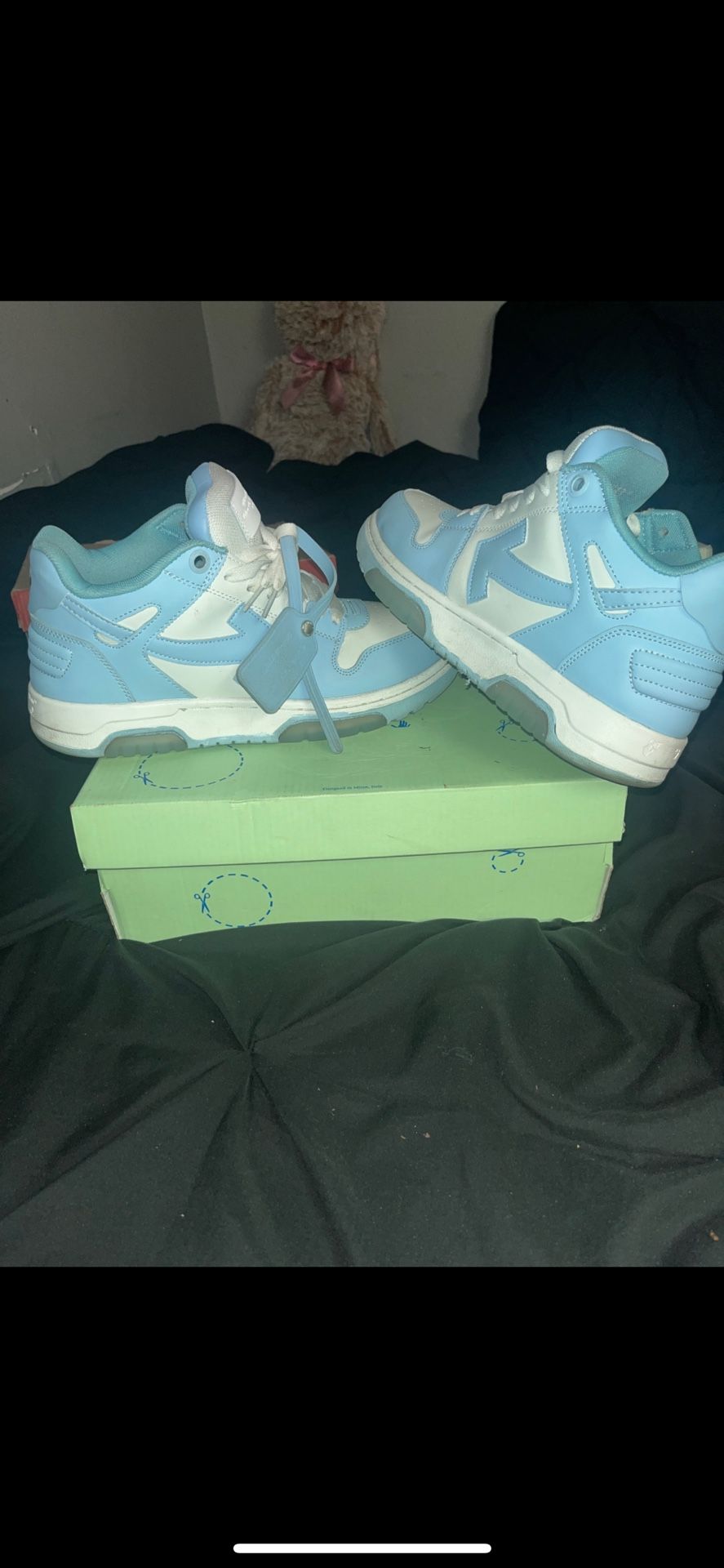Baby Blue And White Offwhite Sneakers