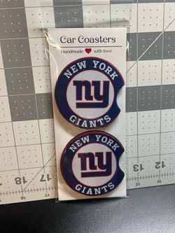 New York Giants Handmade Car Coasters Set of 2