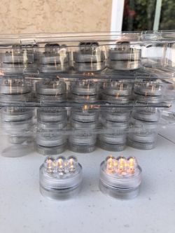 Battery tea lights 40 count color amber