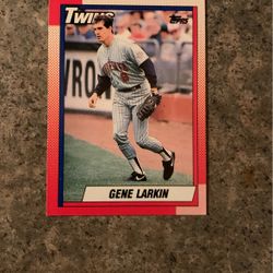 Gene Larkin 1989 Tops Baseball Card 