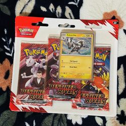 Pokemon Destined Rivals 3 Pack Blister