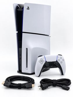 Sony PlayStation 5 PS5 Slim Disc Edition 1TB CFI-2015 Console Controller Cables