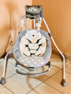 Ingenuity InLighten Cradling Swing & Rocker - Twinkle Twinkle