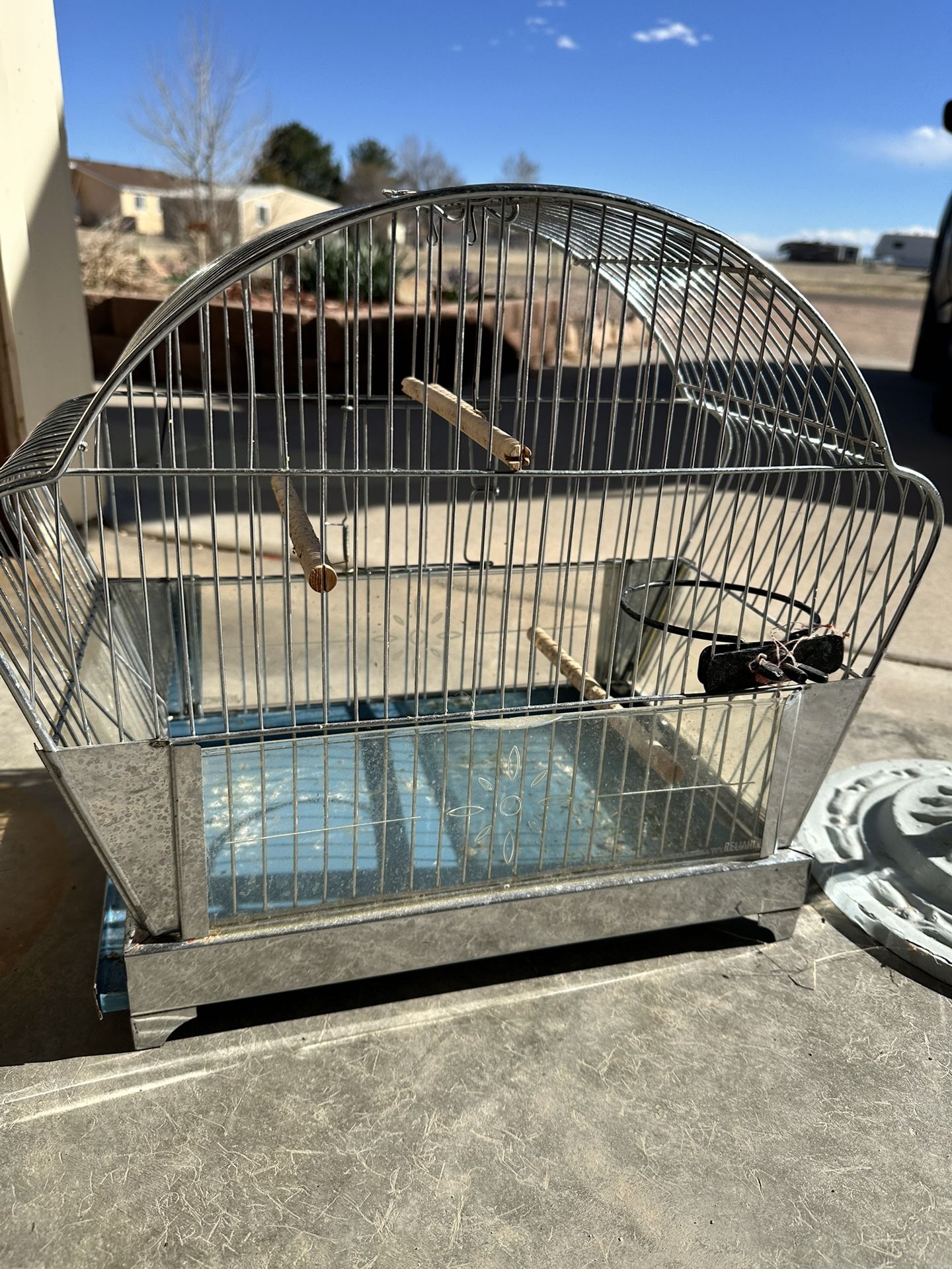 Reliance Antique Silver Birdcage.