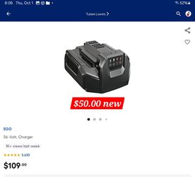 Ego charger $50.00 new