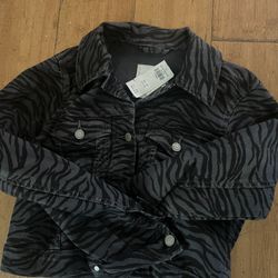 Hollister Zebra Denim Jacket 