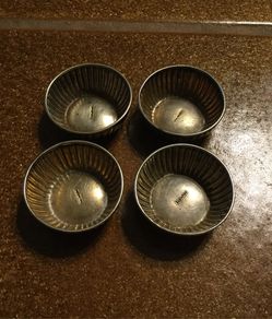 Sterling silver salt bowls 10 each