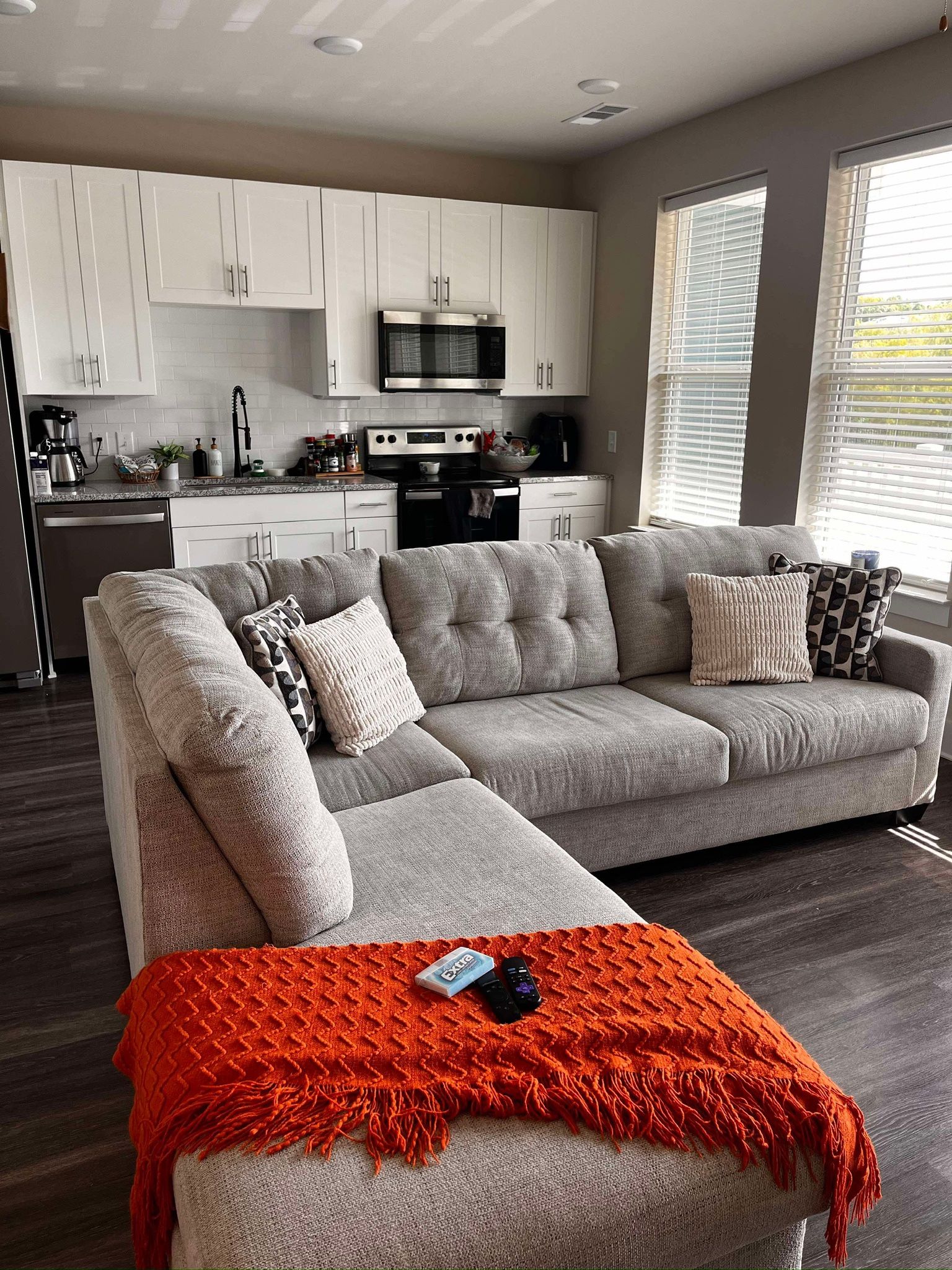 Grey L-shaped Sectional