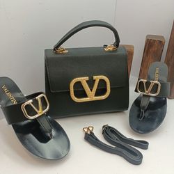 Ladies Bag And Slippers 