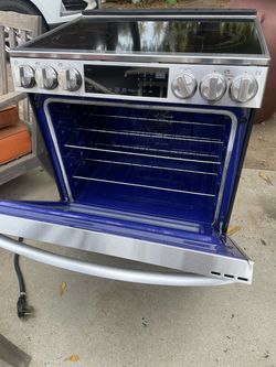 Glass top electric stove