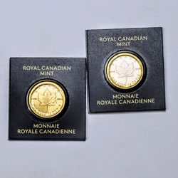 Canadian Maplegram Gold Coins - Price Each 