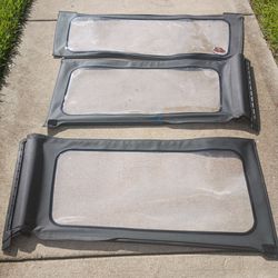 Jeep Wrangler Soft Top Window Panels Set