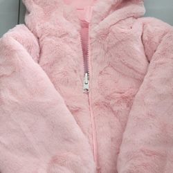 Wonder Nation Baby And Toddlers  Girls Reversible Bubble Jacket  Multicolor 