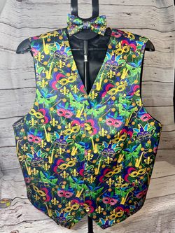 Halloween Lined Vest & Tie Set